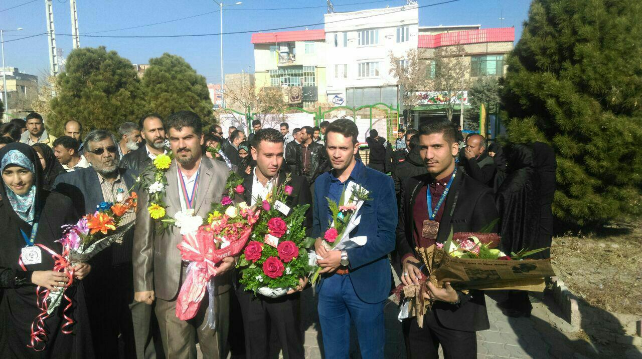 استقبال مردم نیشابور از قهرمانان ورزشکار
