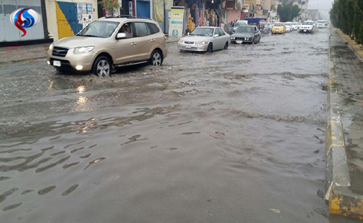 آبگرفتگی خیابان های کربلای معلی