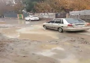 خیابانی که نیاز به آسفالت دارد!! + فیلم