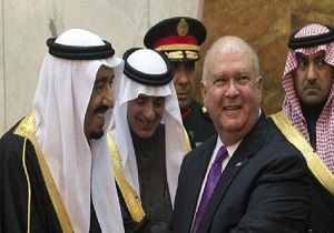 ملک سلمان شخصاً در مراسم تودیع سفیر واشنگتن در ریاض حاضر شد