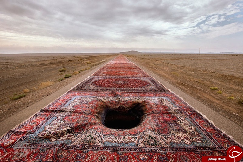 گزارش تصویری/ تجربه متفاوت عکاس ایرانی با فرش
