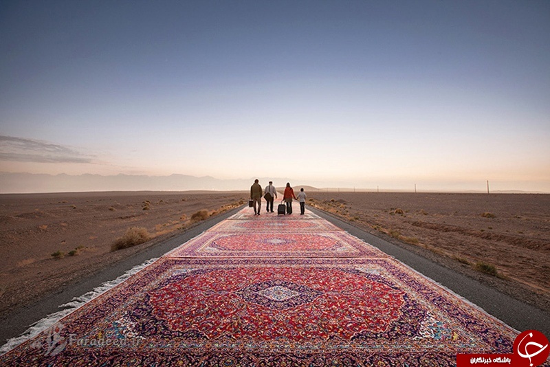 گزارش تصویری/ تجربه متفاوت عکاس ایرانی با فرش
