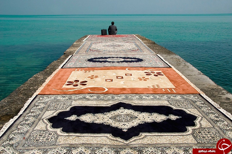 گزارش تصویری/ تجربه متفاوت عکاس ایرانی با فرش