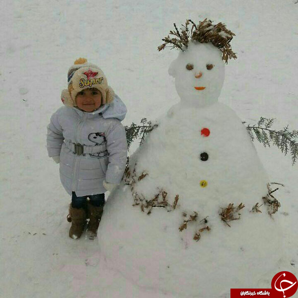 چهارمین جشنواره آدم برفی در پارک های مختلف ارومیه برگزارشد + تصاویر