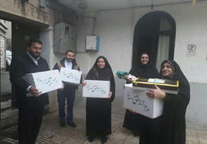 جهادگران قرارگاه امام رضا (ع) در کنار سالمندان کلیسای گئورک مقدس