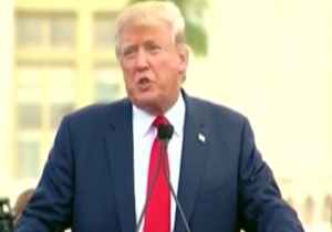 دم تکان دادن ضد انقلاب برای ترامپ + فیلم