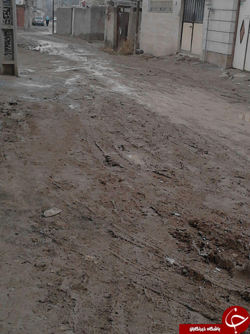 وضع کوچه&zwnj; و خیابان&zwnj;های قاسم&zwnj;آباد بزرگ اسفبار است + تصاویر