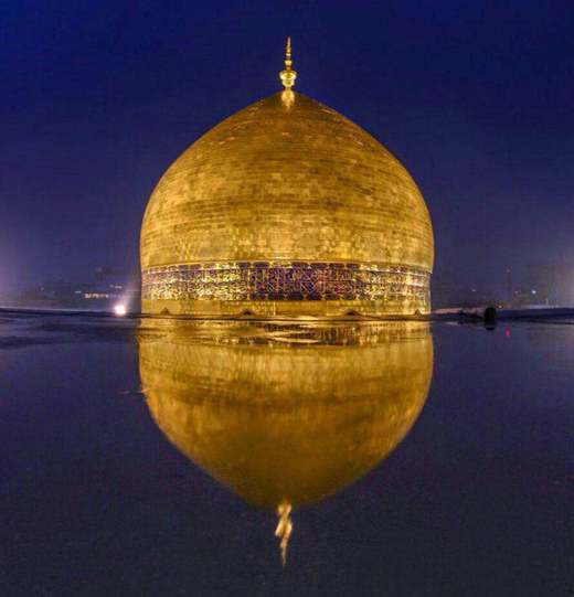 تصاویری از گنبد جدید حضرت علی (ع)