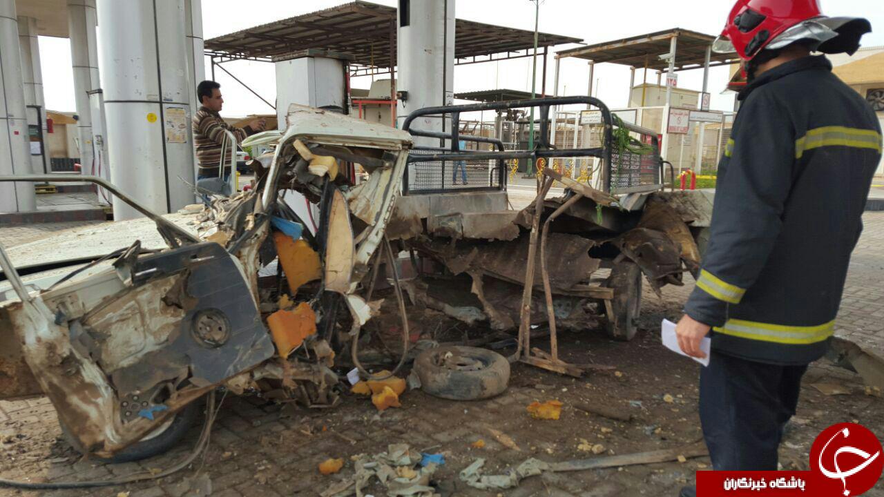 انفجار وحشتناک وانت در پمپ&zwnj;گاز کیانشهر + تصاویر