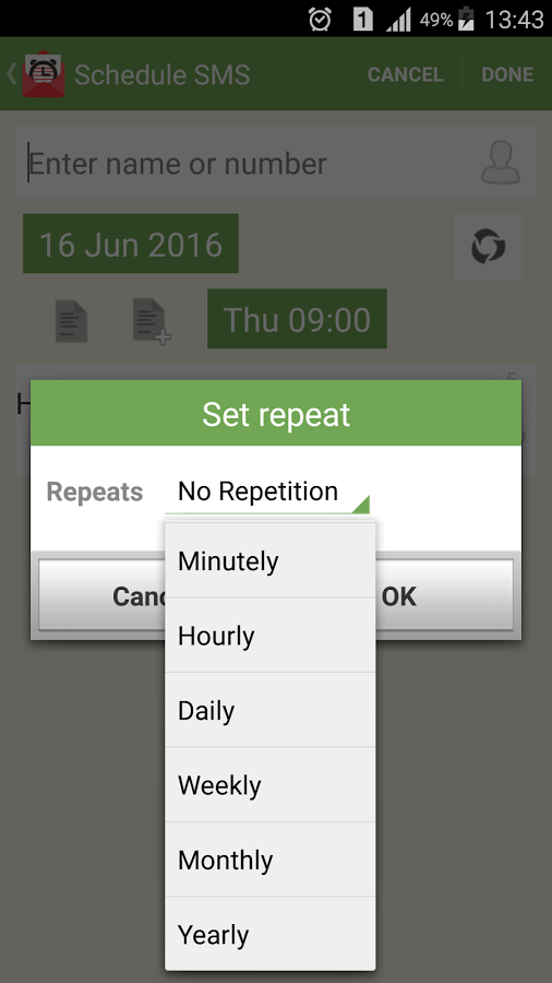 SMS Call Scheduler Pro