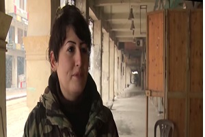 کارمند زن باغ وحش سوریه در خط مقدم مبارزه با داعش
