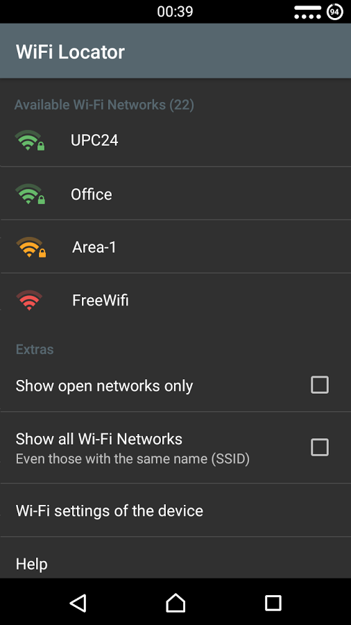 دانلود WiFi Locator برای اندروید / تنظیمات حرفه ای برای وای فای