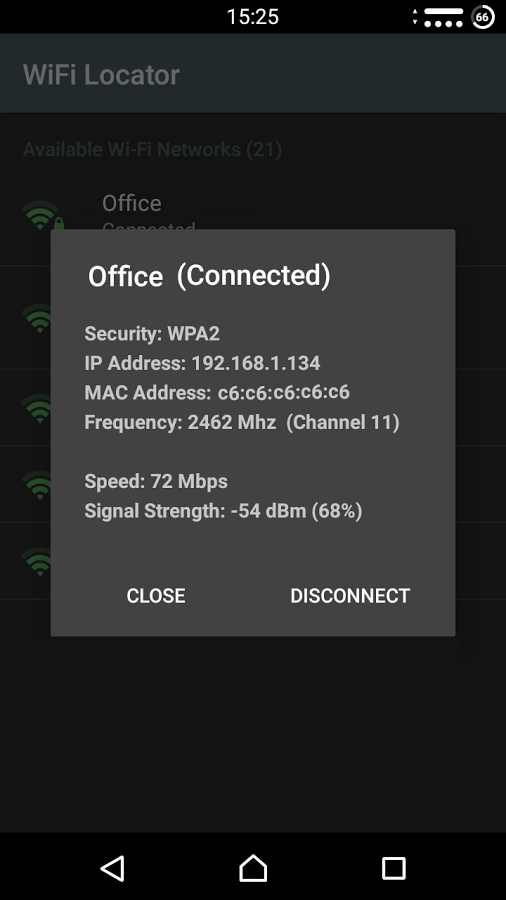 دانلود WiFi Locator برای اندروید / تنظیمات حرفه ای برای وای فای
