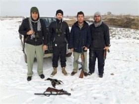 دستگیری شکارچی متخلف در در پارک ملی دریاچه ارومیه