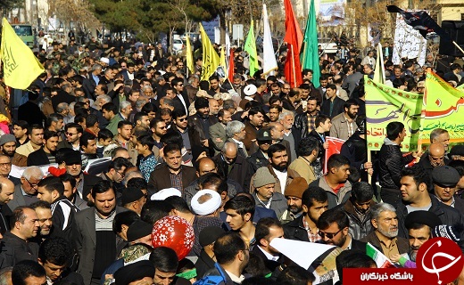 تجمع مردمی 9 دی در سمنان برگزار شد + تصاویر