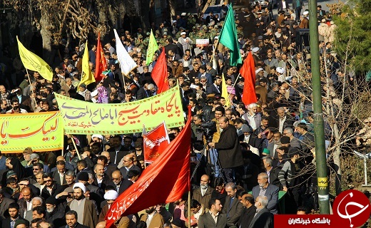 تجمع مردمی 9 دی در سمنان برگزار شد + تصاویر