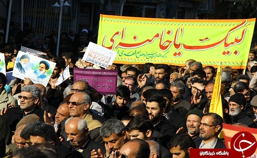 تجمع مردمی 9 دی در سمنان برگزار شد + تصاویر