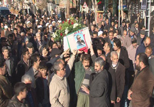 تشییع پیکر مطهر جانباز 70 درصد سبزواری