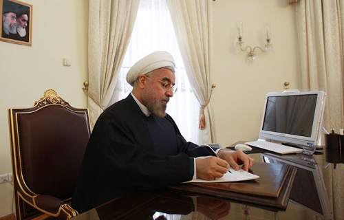 پیام تسلیت روحانی به مناسبت درگذشت پدر سه شهید والامقام دفاع مقدس