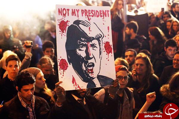 تظاهرات گسترده مخالفان تحلیف ترامپ در شهرهای بزرگ آمریکا/چهره&zwnj;های مشهور در میان معترضان+تصاویر