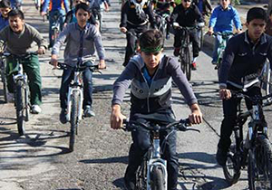 برگزاری همایش دوچرخه سواری در گنبد کاووس