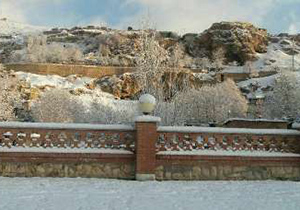 بارش اولین برف زمستانی در سمیرم