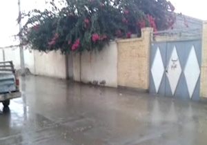 بارش نخستین باران زمستانی در چابهار + فیلم