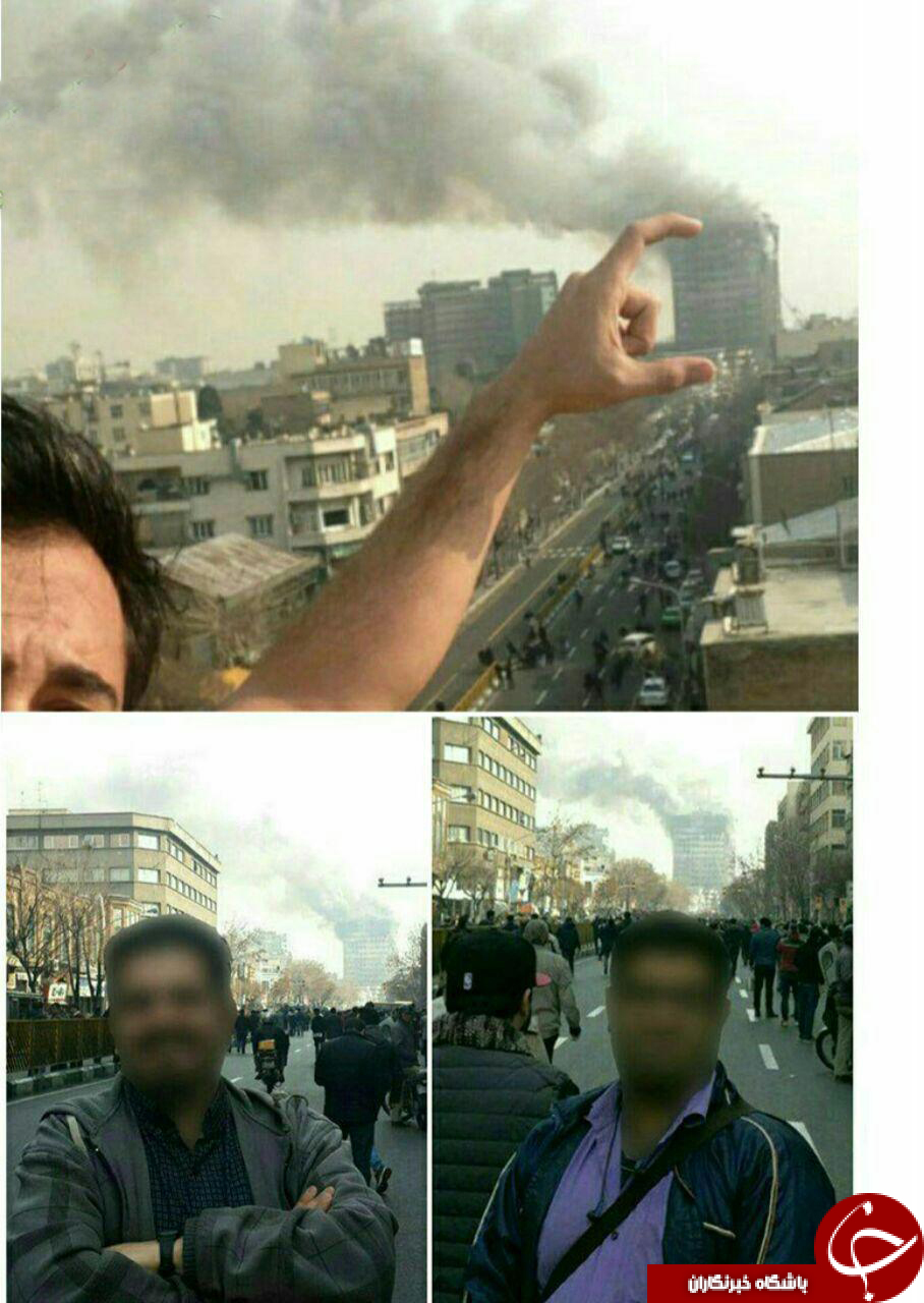 زشت ترین سلفی ها با ساختمان پلاسکو+تصاویر