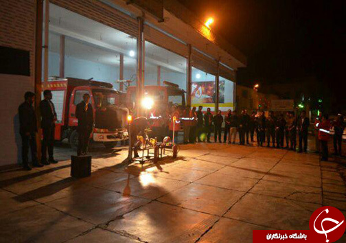 مراسم گرامیداشت شهدای آتش نشان حادثه ساختمان پلاسکو در زابل+تصاویر