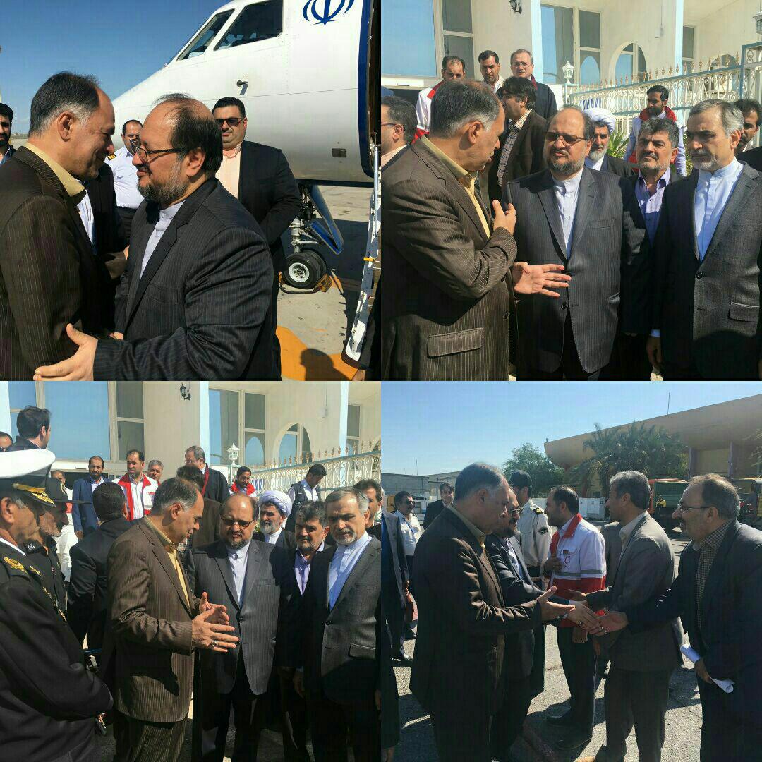 معاون اجرایی رئیس جمهور وارد فرودگاه کنارک شد