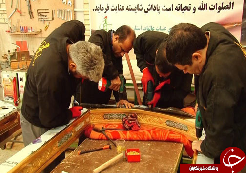 پایان ساخت درهای حرم امامین عسگریین(ع) در اصفهان +عکس