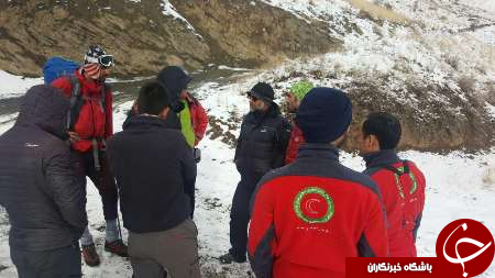 نجات کوهنوردان در بینالود