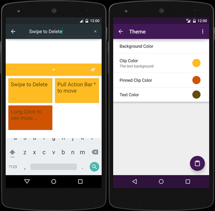 برنامه Native Clipboard: مدیریت کلیپبورد در اندروید - زوم اپ برنامه Native Clipboard: مدیریت کلیپبورد در اندروید - زوم اپ