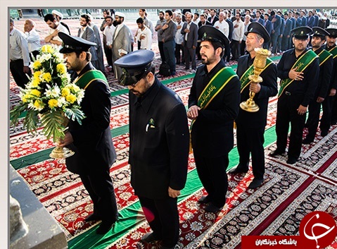خطبه خوانی خادمان حرم کریمه اهل بیت(ع)+تصاویر