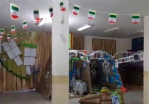 استقبال تمام قد یک مدرسه‌ از سالگرد انقلاب + فیلم