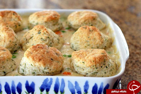 طرز تهیه مرغ با بیسکویت