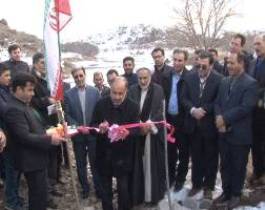 افتتاح پروژه کانال آبیاری در روستای قلعه شامی