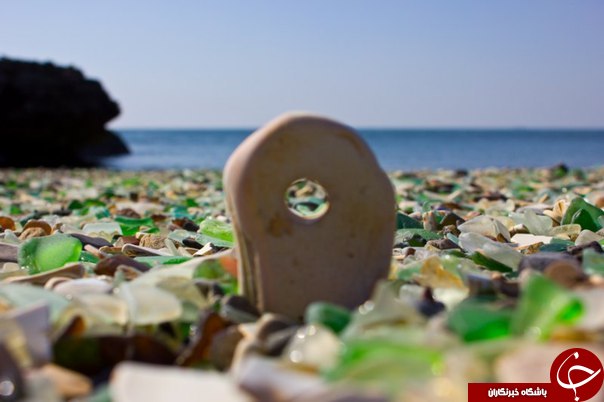تصاویر دیدنی از ساحل شیشه ای شگفت انگیز