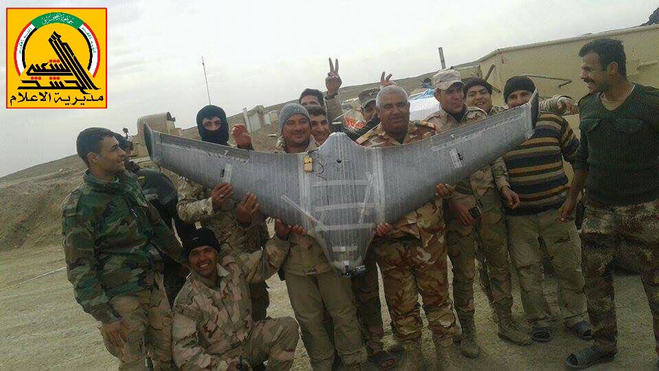 سرنگونی پهپاد داعش در 