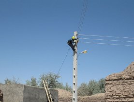 افتتاح طرح های برق رسانی ورزقان