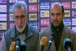 نشست خبری مربیان بعد از بازی سایپا-فولاد + فیلم