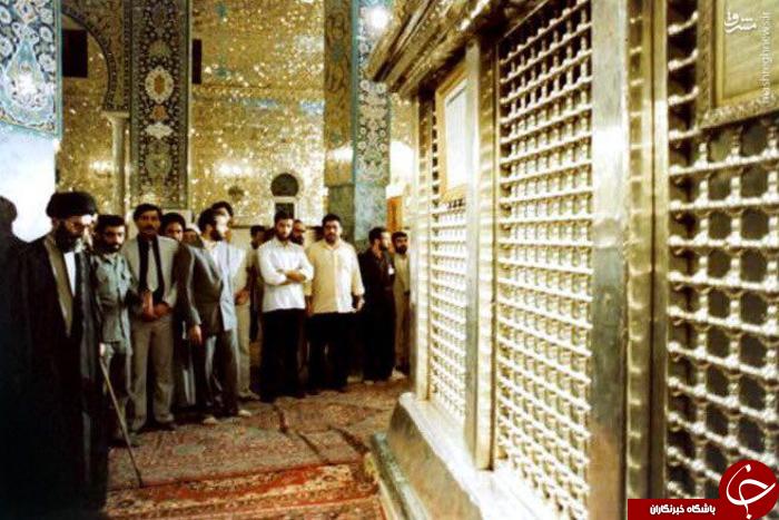 تصویری از تشرف رهبرانقلاب به حرم حضرت زینب (س)