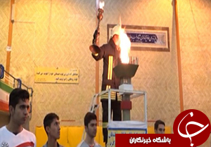 روشن شدن نخستین مشعل بازی های المپیاد دانش آموزی