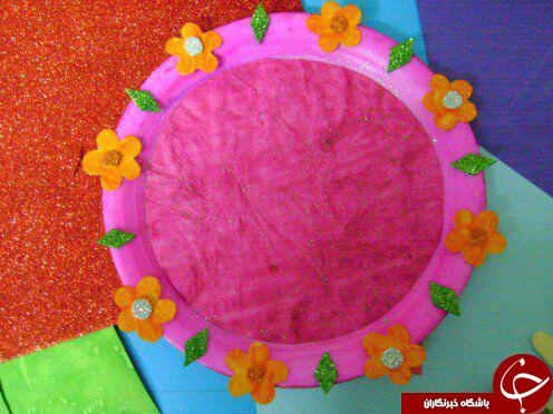 ساخت تابلوی دیواری زیبا با وسایل دور ریختنی + آموزش تصویری مراحل ساخت
