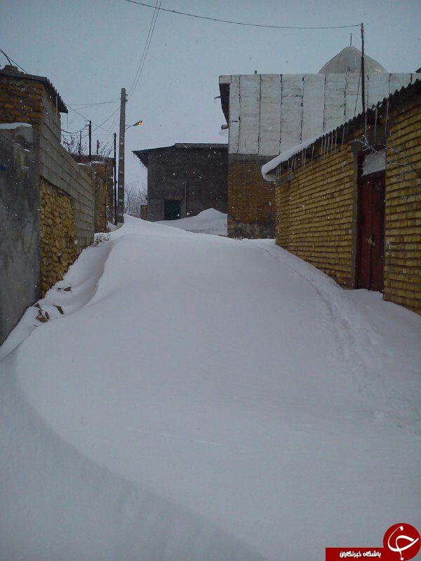 طبیعت زمستانی  روستای کرنگ کالپوش + تصاویر