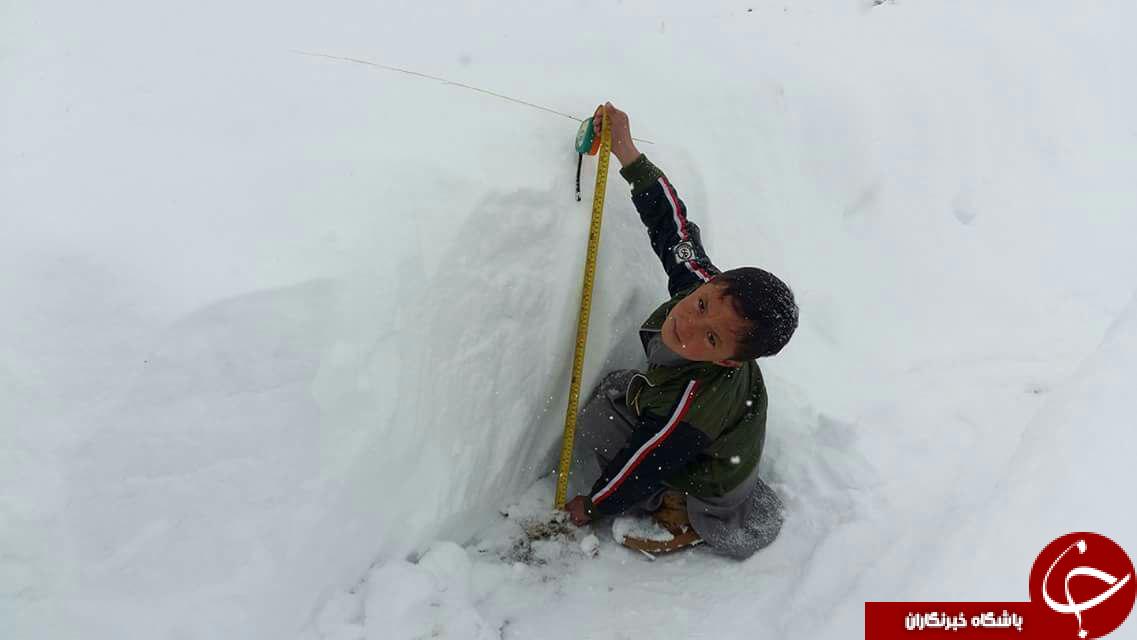 نمای شگفت انگیز از برف زمستانی در کابل