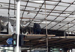 کارگر جوان از طبقه هفتم پاساژ علاءالدین سقوط کرد