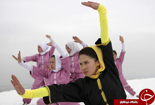 تصاویری دیدنی از مدرسه شائولین زنان افغان