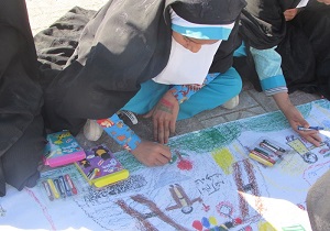 نقاشی از جنس بهار در زمستان