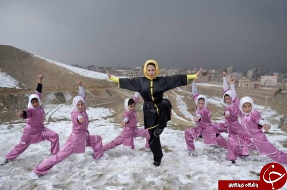 تصاویری دیدنی از مدرسه شائولین زنان افغان